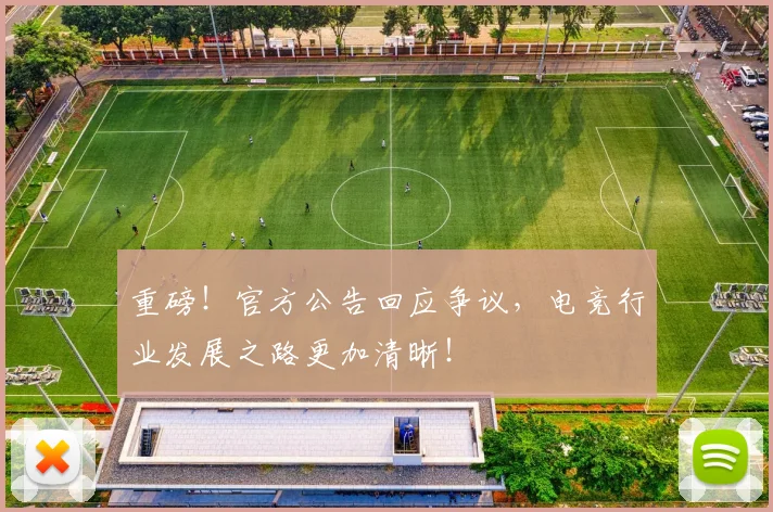 重磅!官方公告回应争议,电竞行业发展之路更加清晰!